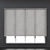 Roll-up Blinds Set: Plastic Frame 3D model small image 3