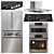 Bosch Appliances Set: 4 Models 3D model small image 1