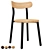 Modern Wooden Chair - DesignByThem 3D model small image 2