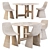 Bonaldo Pivot Dining Set 3D model small image 1