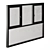 Convertible Window Balcony Set 17 3D model small image 3