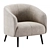 Elegant AMALFI Armchair Version 3D 3D model small image 1