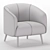 Elegant AMALFI Armchair Version 3D 3D model small image 4