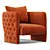 Luxury Berjer Armchair by Elve 3D model small image 1