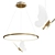 Elegant Butterfly Pendant Light Collection 3D model small image 1