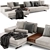 Poliform Mondrian Modern Sofa Set 3D model small image 3