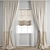 Polygonal Curtain Model Set 3D model small image 1