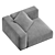 Luxurious Flexform Grandemare Sofa 3D model small image 2