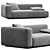 Luxurious Flexform Grandemare Sofa 3D model small image 1