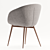 Elegant Monroe Barrel Chair 3D model small image 2