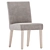 Elegant Taupe Dining Chair Set 3D model small image 1