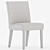 Elegant Taupe Dining Chair Set 3D model small image 4