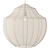 Elegance in Cream: Mesh Pendant 3D model small image 1