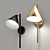 Modern Metal Wall Sconce, Brass 3D model small image 2