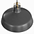 Sleek Black Pendant Lamp 3D model small image 3