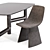 Bonaldo Dining Set: Pivot Table & Agea Chair 3D model small image 4