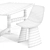 Bonaldo Dining Set: Pivot Table & Agea Chair 3D model small image 5