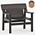 Sleek Bernard Armchair Collection 3D model small image 2