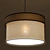 Amman Wooden Pendant Light, Chic 3D model small image 3