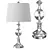 Crystal Chrome Table Lamp: Channing 3D model small image 1