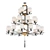 Chinese Style Lotus Fruit Chandelier 3D model small image 1