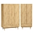 Orland Wardrobes in Golden Oak 3D model small image 2