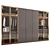Luxury Decorative Wardrobe Set 3D model small image 3