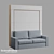 Scandi 02 Sofa-Bed Transforming Cabinets 3D model small image 4