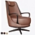 Modern Brazilian Wood Armchair 3D model small image 5