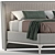 Luxurious Terence Queen Bed 3D model small image 5