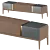 Sleek Modern Motto TV Stand 3D model small image 1