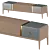 Sleek Modern Motto TV Stand 3D model small image 2