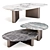 Italian Bronze and Marble Coffee Table 3D model small image 1
