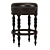 Sleek Baker Backless Bar Stool 3D model small image 1
