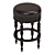 Sleek Baker Backless Bar Stool 3D model small image 2