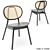 Modern Elliptical Dining Set 163 3D model small image 3