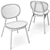 Modern Elliptical Dining Set 163 3D model small image 5