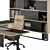 Executive Desk Bundle - Office Furniture 3D model small image 2