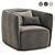 Modern Santa Monica Armchair in 3 Colors 3D model small image 2