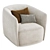Modern Santa Monica Armchair in 3 Colors 3D model small image 4