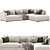 Brandon Corner Sofa Set: Versatile and Stylish 3D model small image 2