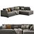 Brandon Corner Sofa Set: Versatile and Stylish 3D model small image 3