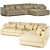 Brandon Corner Sofa Set: Versatile and Stylish 3D model small image 4