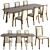 Modern Giorgetti Ibla Set 3D model small image 1