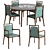 Italian Design Ibla Chairs Table 3D model small image 1