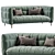 Modern Husk Sofa in 3D 3D model small image 2