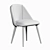 Lule Boucle Dining Chairs Set 3D model small image 3