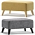Elegant Newbury Pouffe, 4 Colors 3D model small image 3
