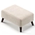Elegant Newbury Pouffe, 4 Colors 3D model small image 4