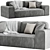 Modern Viena Sofa 3D Model 3D model small image 1